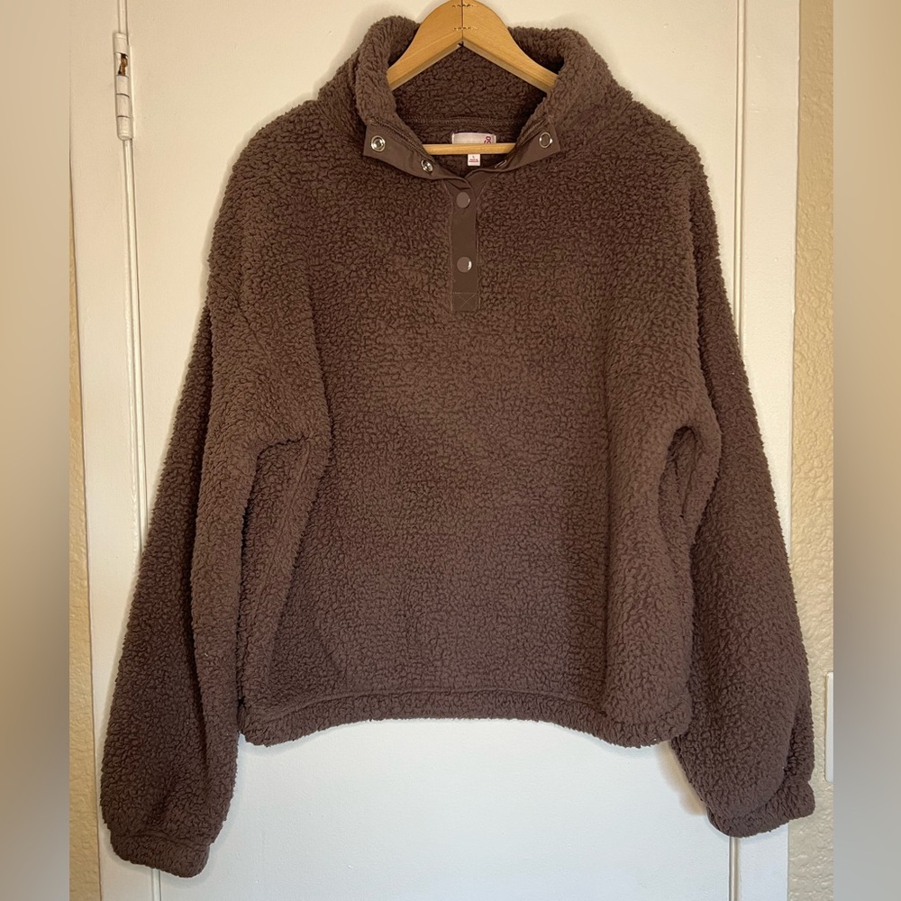 Brown Sherpa Jacket size L